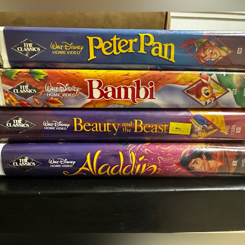 Disney Classics VHS Set - Rare Black diamond set
